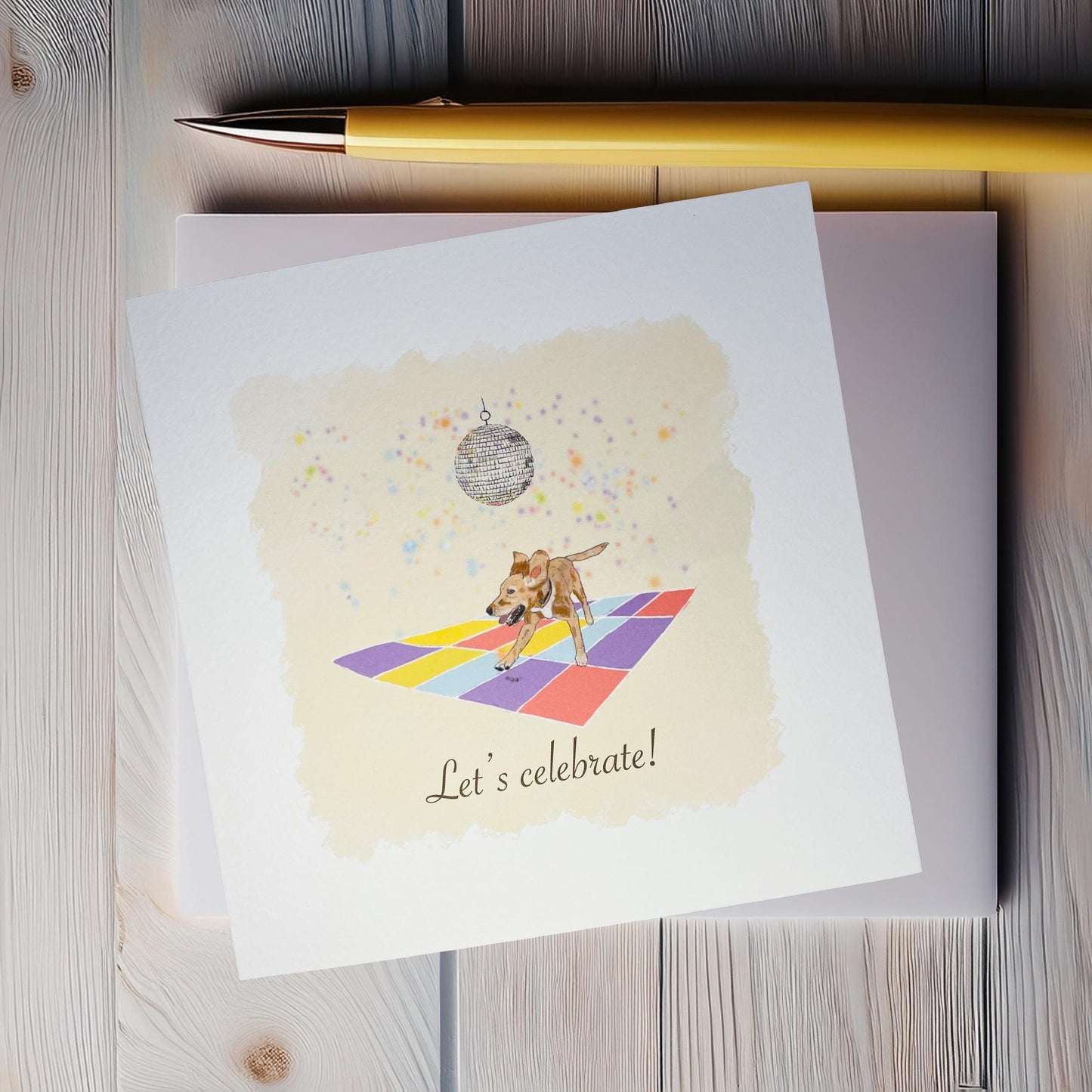 Cockador celebration card: Let's celebrate!