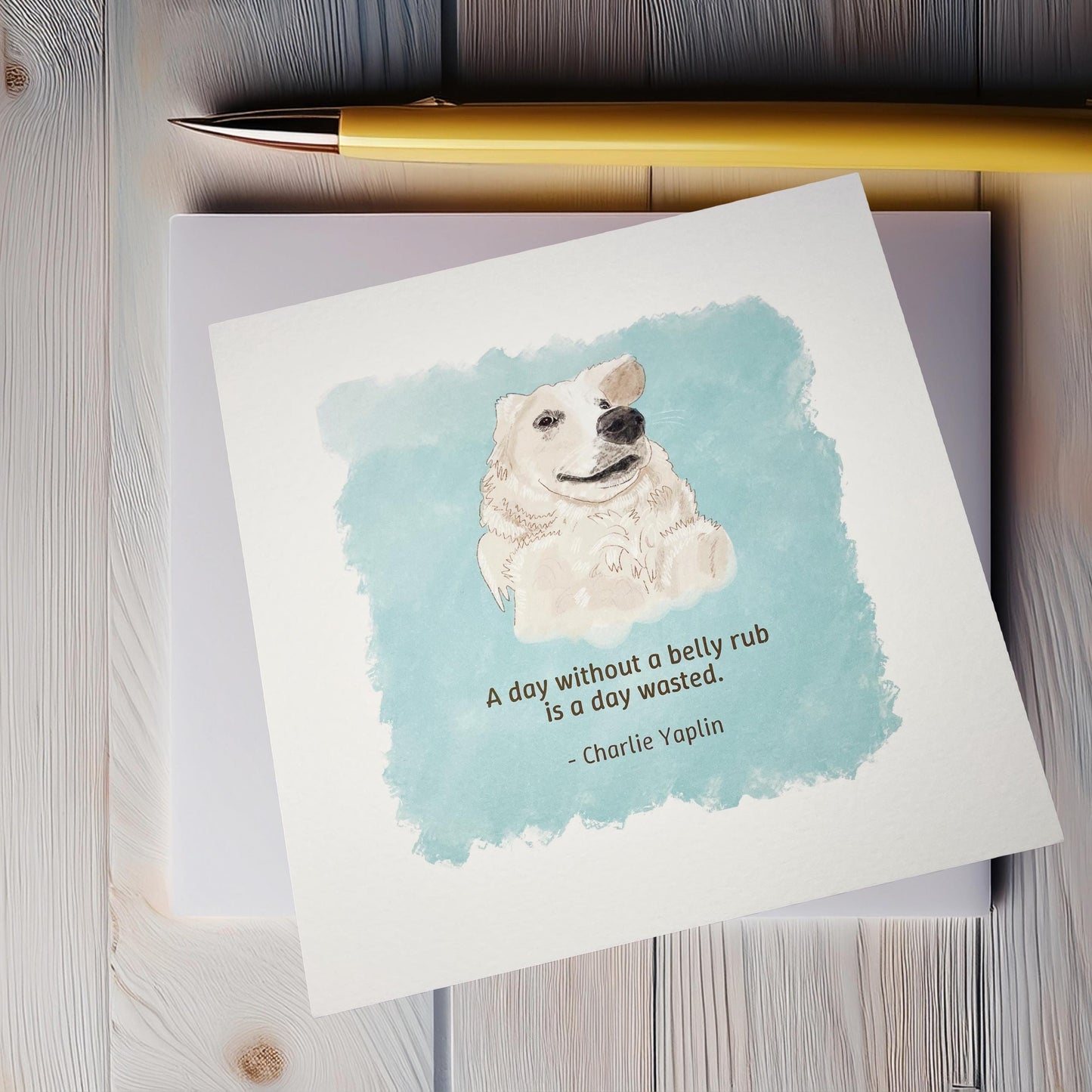 Dog wisdoms square postcards (148x148cm)