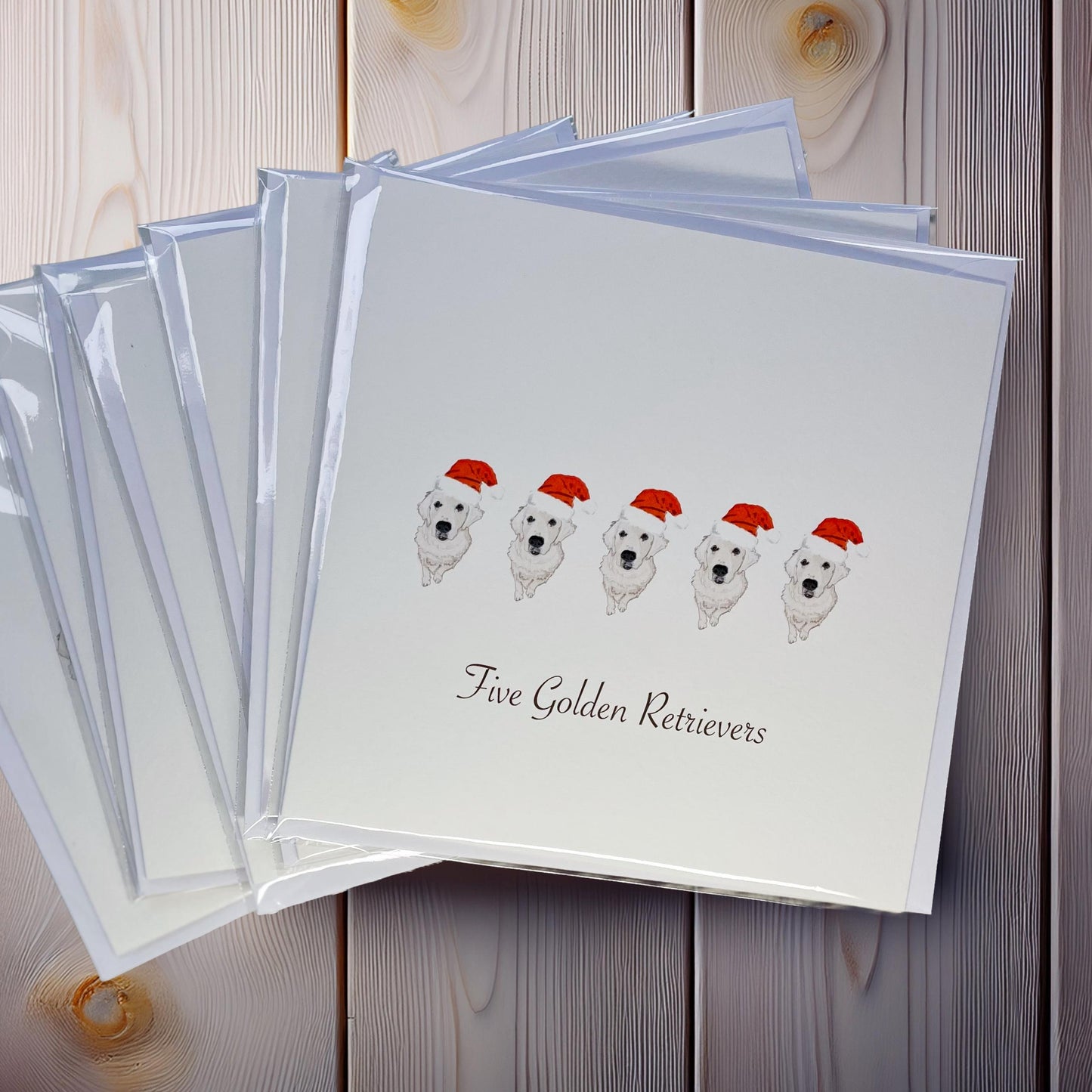 Golden Retriever Christmas cards
