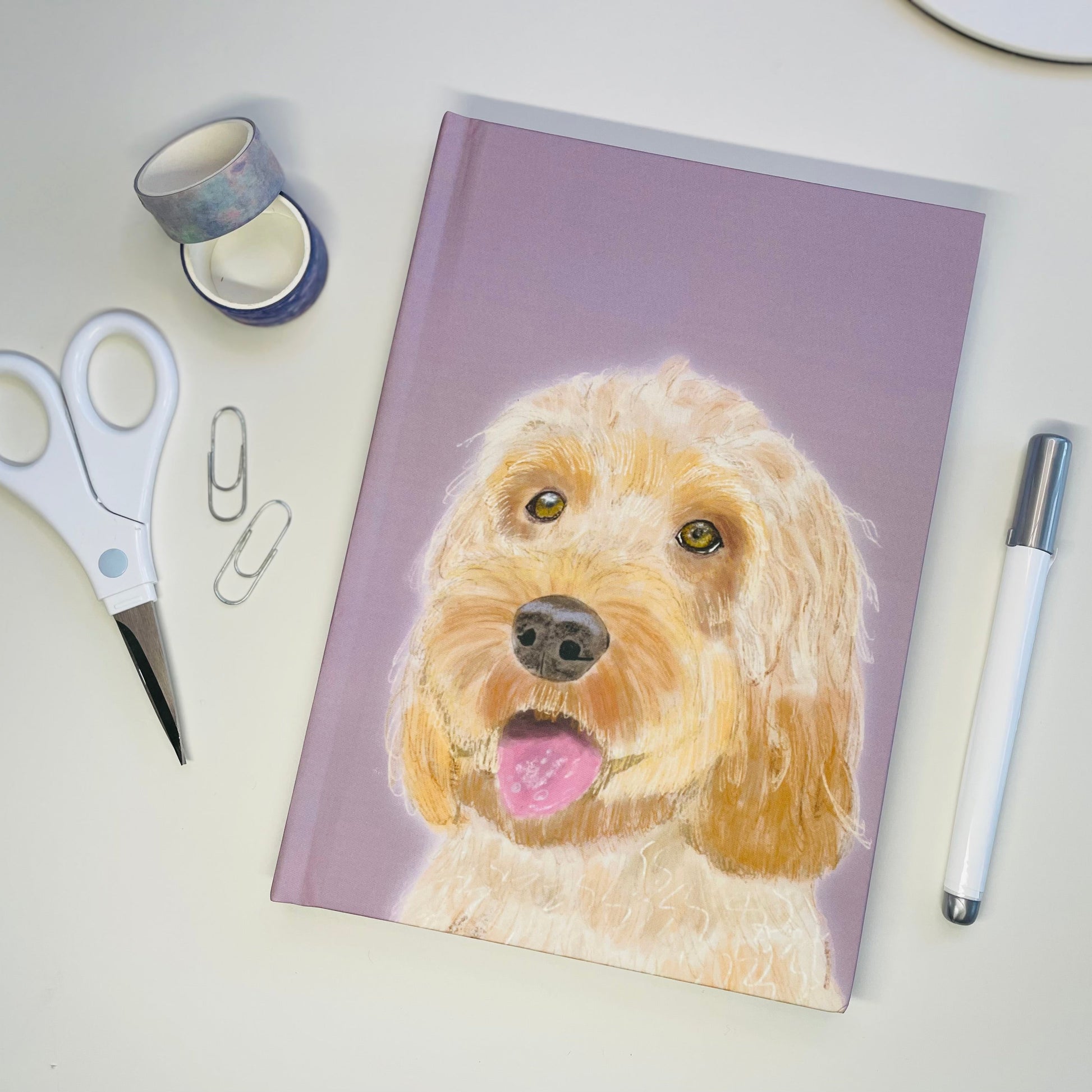 Cockapoo Journal | Hardback | A5 | Lavender | Snow Fox Arts