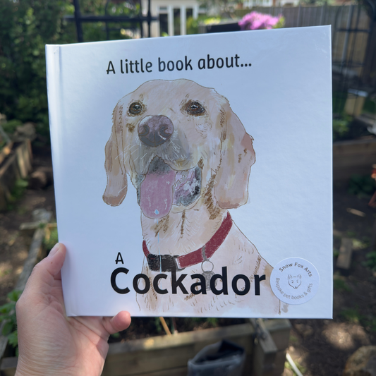 Custom Pet Story Book Example Front Cover | Snow Fox Arts