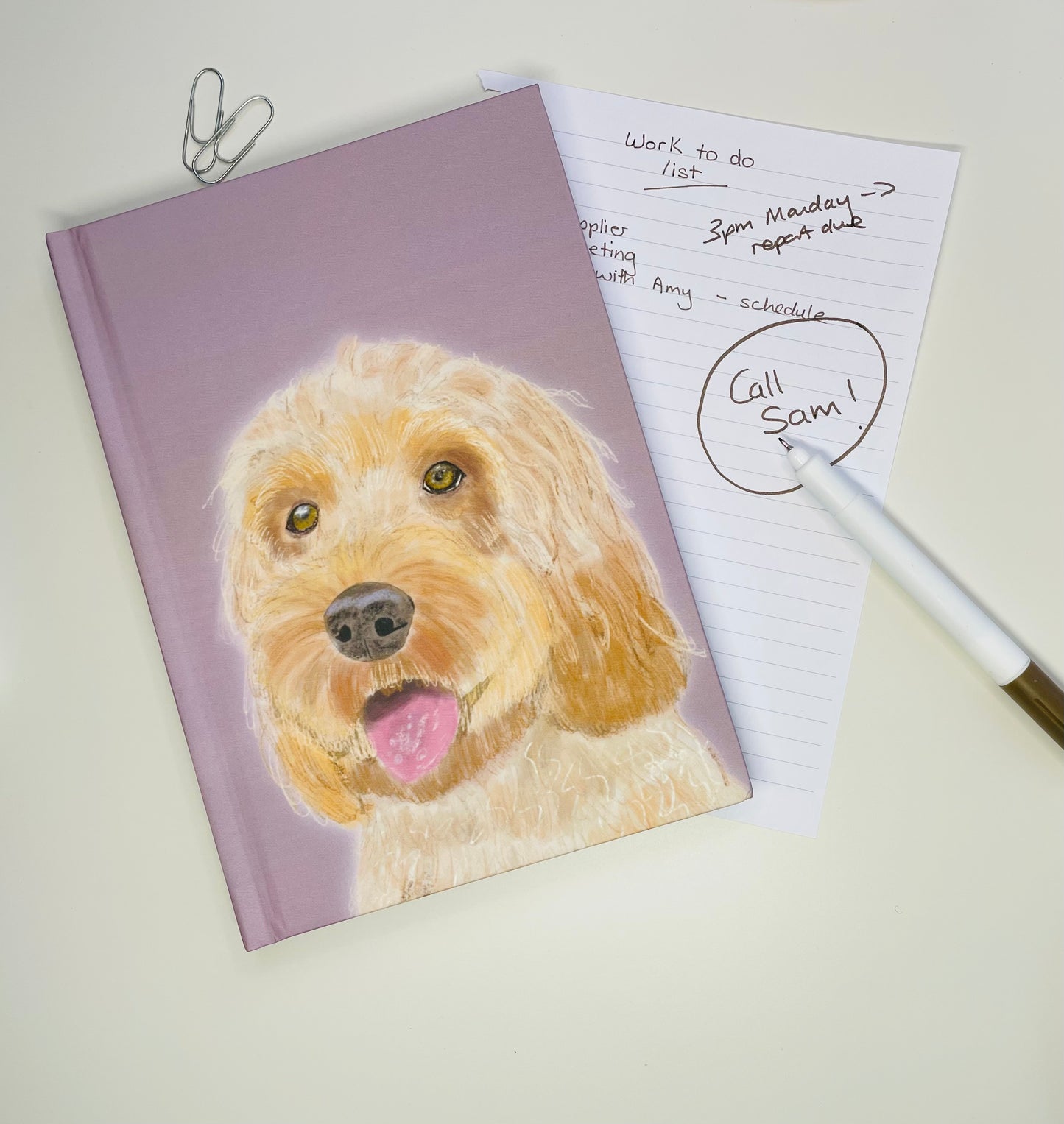 Cockapoo Journal | Hardback | A5 | Lavender