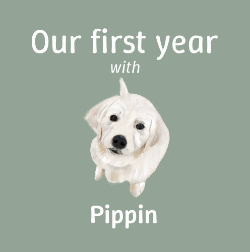 Custom First Year Pet Celebration Book
