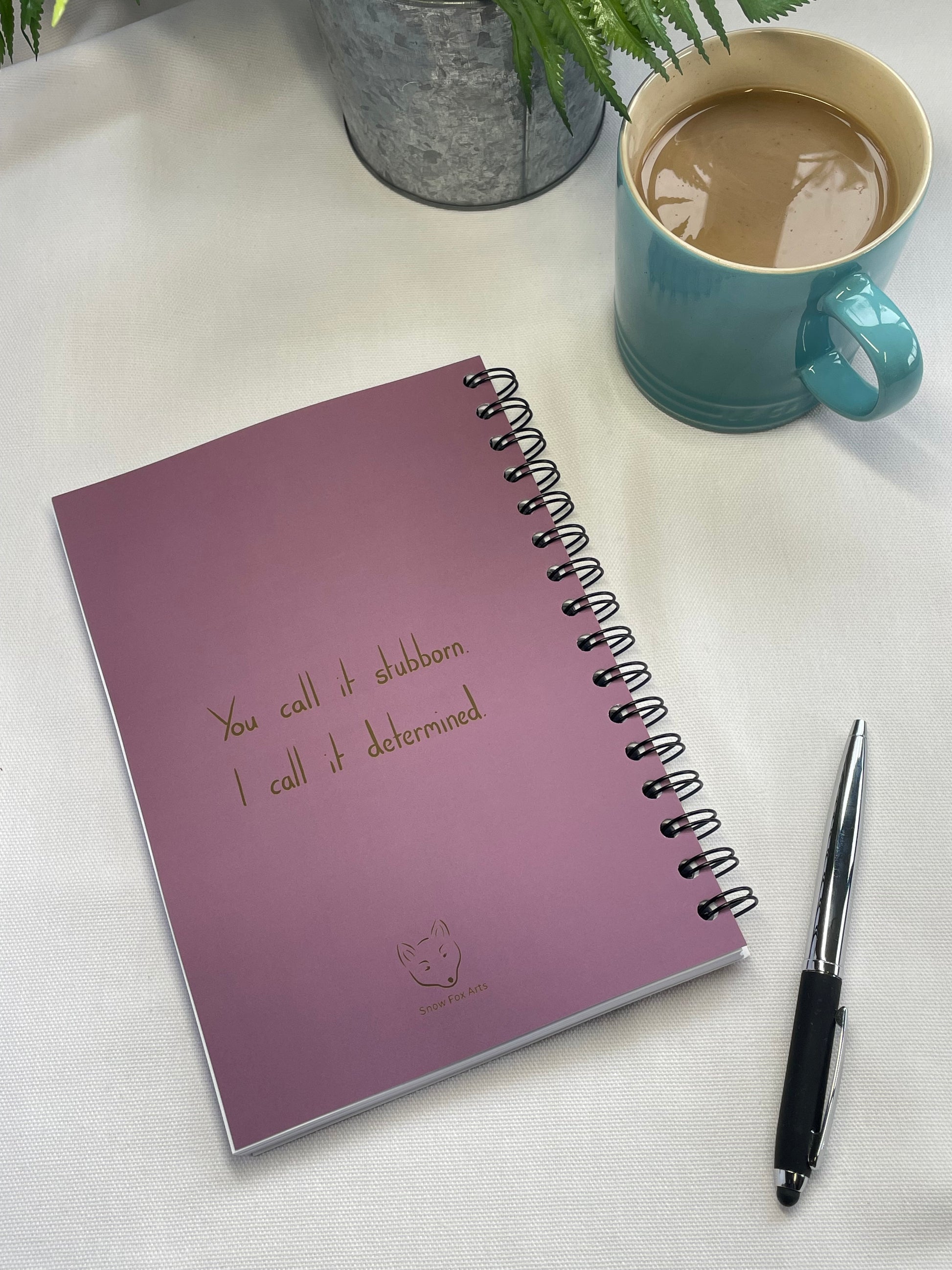 Westie Notebook | Lilac | Wire bound | A5 | Reverse | Snow Fox Arts