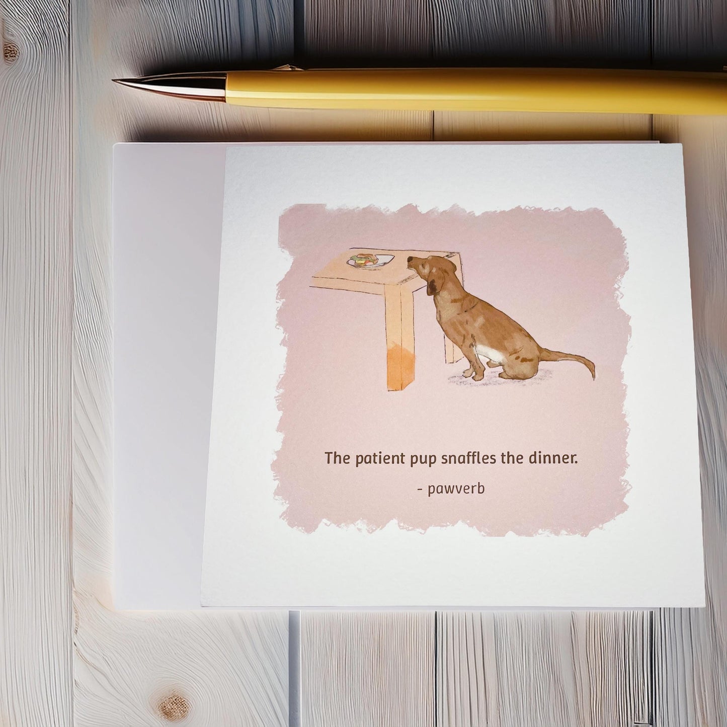 Dog wisdoms square postcards (148x148cm)