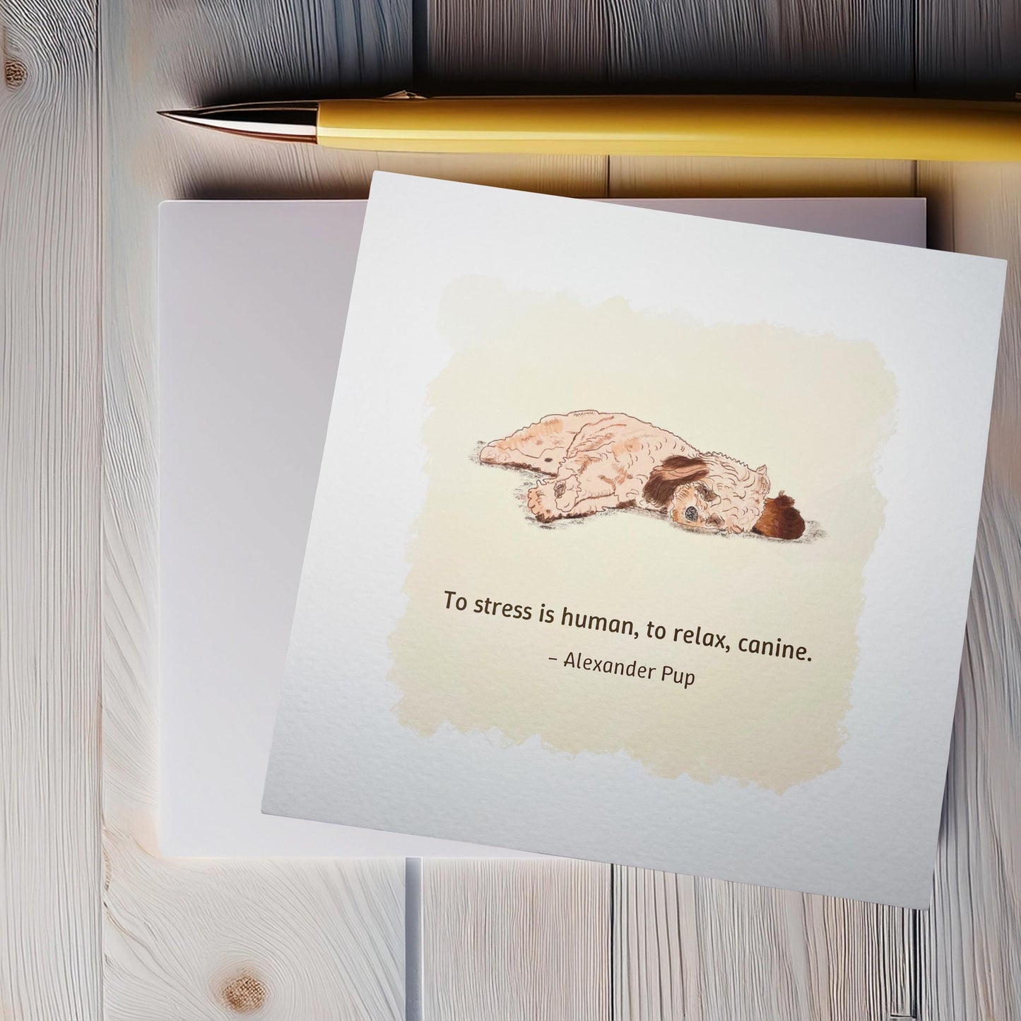 Dog wisdoms square postcards (148x148cm)