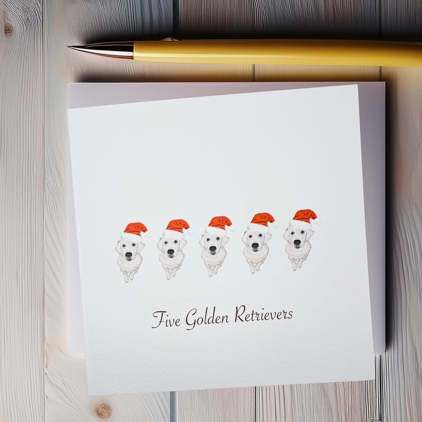 Golden Retriever Christmas cards