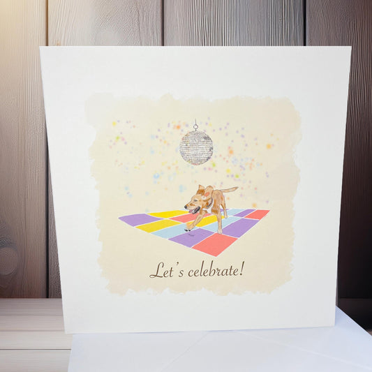 Cockador celebration card: Let's celebrate!