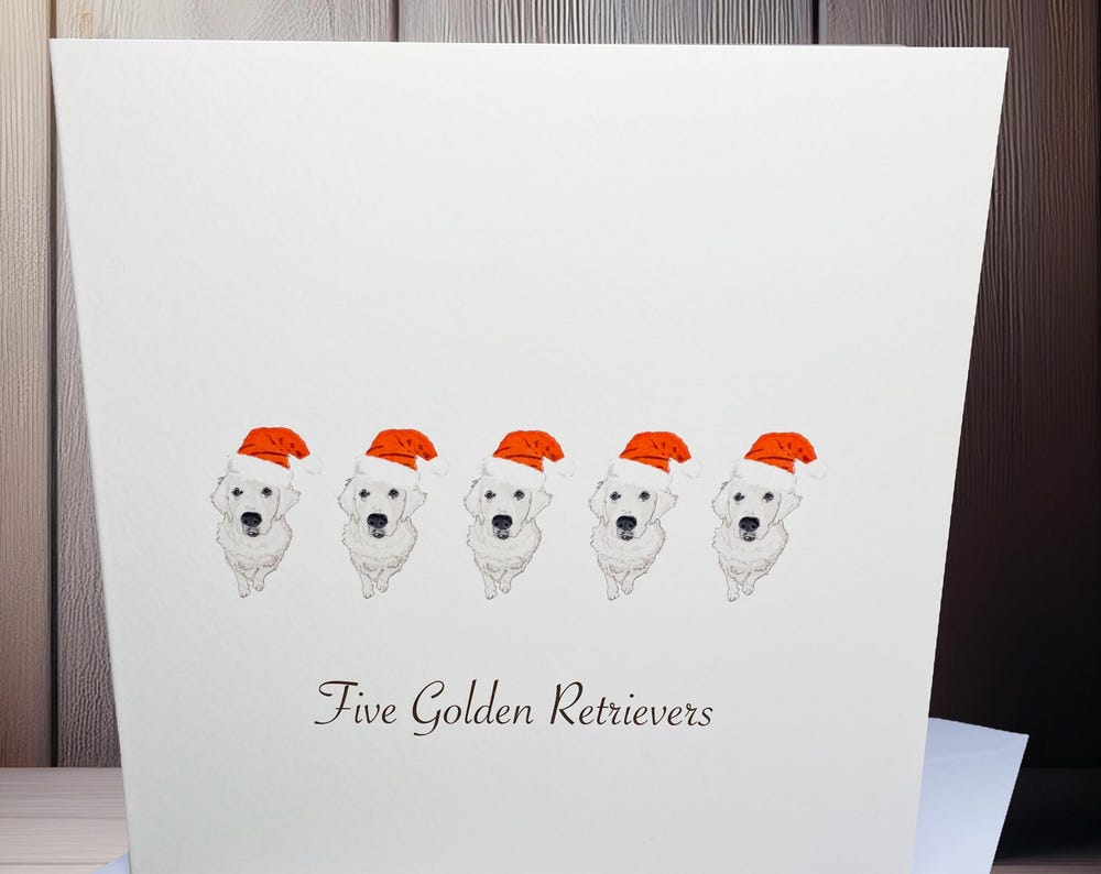 Luxury personalised greetings cards