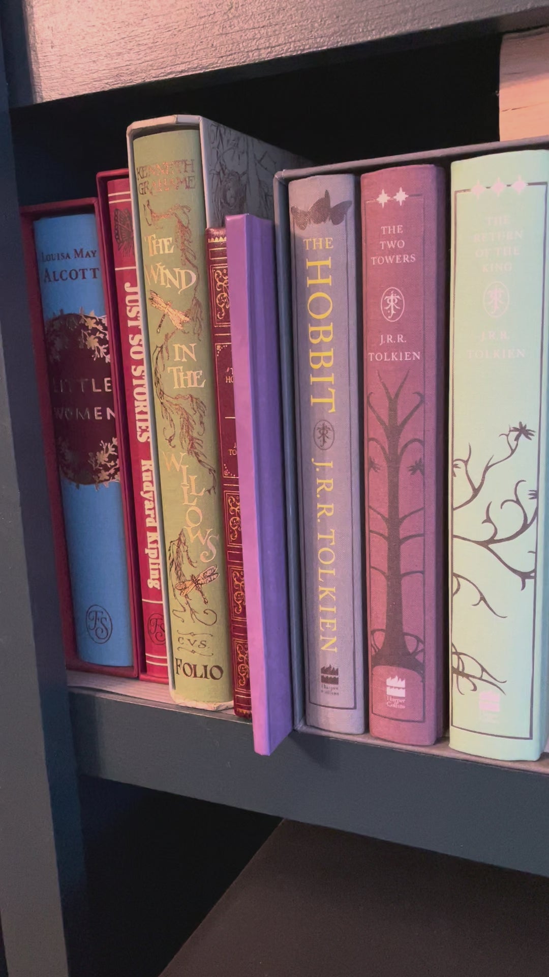 Custom Pet Memory Book Example Video | Book is pulled off the bookshelf and shown to the camera | Snow Fox Arts